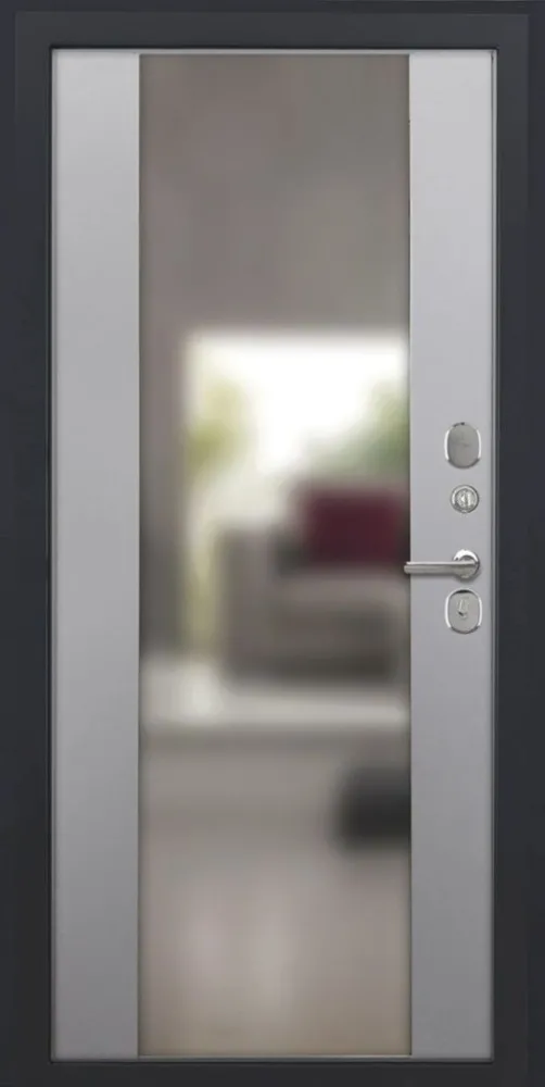 Товар Дверь ДвериПРО L-45 Алиса (16мм, ПВХ софт грей, зеркало) DPRO195329