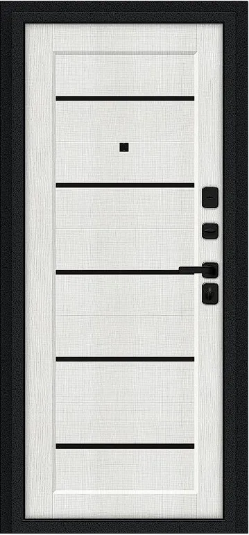 Товар Дверь Браво Борн/SBlack Букле черное/Bianco Melinga DIS007403